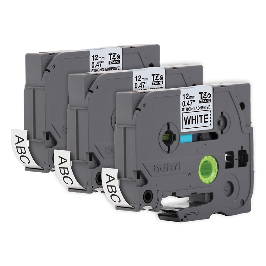 Kit 3 Fitas TZE-231 Brother 12mm Preto/Branco - Impressorajato